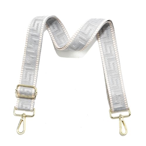Image of Wide Purse Strap Replacement Crossbody Canvas Shoulder Bag, Universal Adjustable Straps for Bags(55 inchLong)
