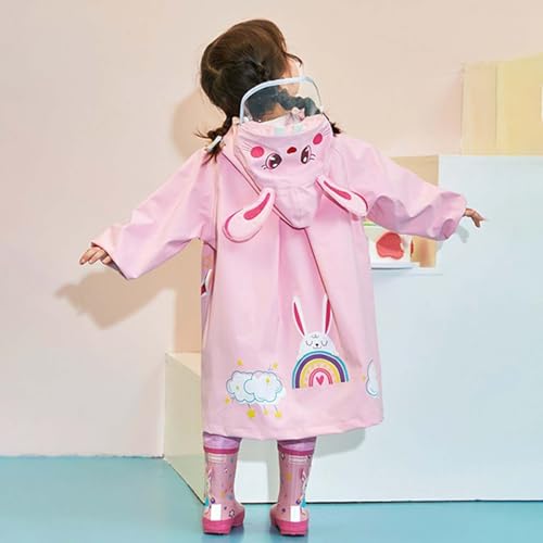 Coupe-vent imperméable à capuche enfant motif imprimé printemps