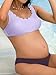 CUPSHE Women's Maternity Bikini Sets Pregnancy Swimsuit Low Rise Scalloped Scoop Neck Adjustable Straps Back Hook, XL