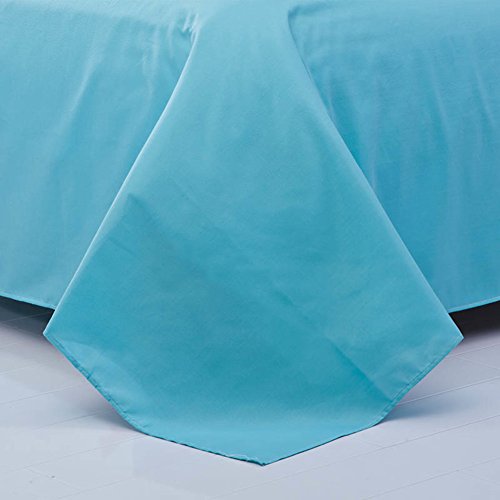 Drap plat uni pour lit simple ou double fini les nuits rugueuses - 4