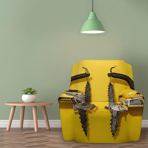 Housse de canapé extensible et durable jaune pour protéger votre fauteuil - 6