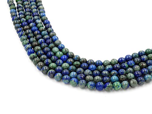 Fukugems Natural Stone Beads for Jewelry Making Sold per Bag 5 Strands Inside (Chrysocolla Treated, 8mm) - Image 4