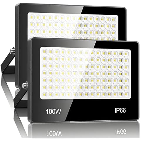 VRTOGTHE 100W LED Floodlight 2 Pack Cover