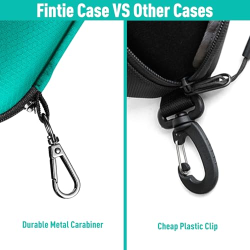 Image of FINTIE Sunglasses Case, Hard EVA Shell Shockproof Sport Glasses Case with Metal Carabiner Travel Zipper Eyeglasses Holder