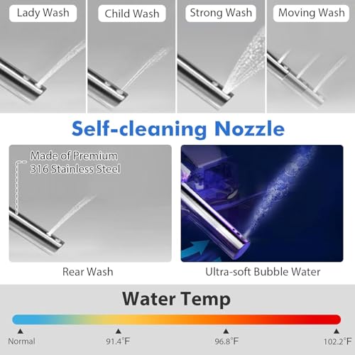 Nafort Smart Toilet, Bidet Toilet with Heated Seat,1.28 GPF Dual Auto Flush, Auto Open/Close Lid, Kick Sensor, Night Light, Remote/Side Knob Control, Electric Tankless Toilets with LED Display miniatura 4