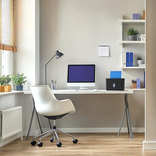 Hama Aktenvernichter P4 T4 E3 (Papierschredder mit Sicherheitsstufe, DSGVO konform, mit Einzug, auch für Plastikkarten, Aktenschredder Kreuzschnitt, inkl. 8l Papierkorb mit Sichtfenster) schwarz