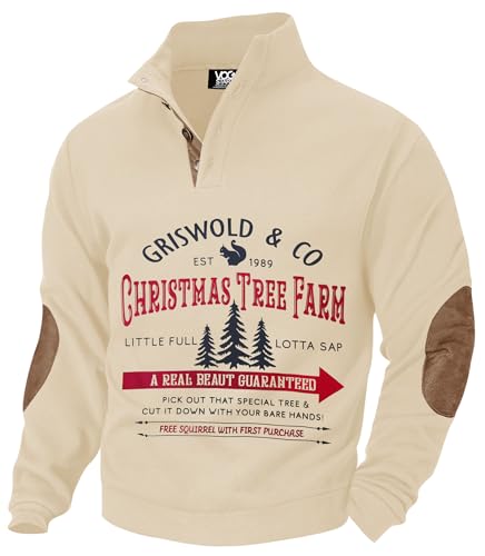 Vogstart Men'S Christmas Retro Graphic Corduroy Winter Sweatshirt (S-3Xl) 1 Vogstart Men'S Christmas Retro Graphic Corduroy Winter Sweatshirt (S-3Xl)