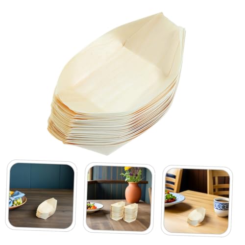 Platos de Madera desechables para sushi 5 pulgadas x200 miniatura 7