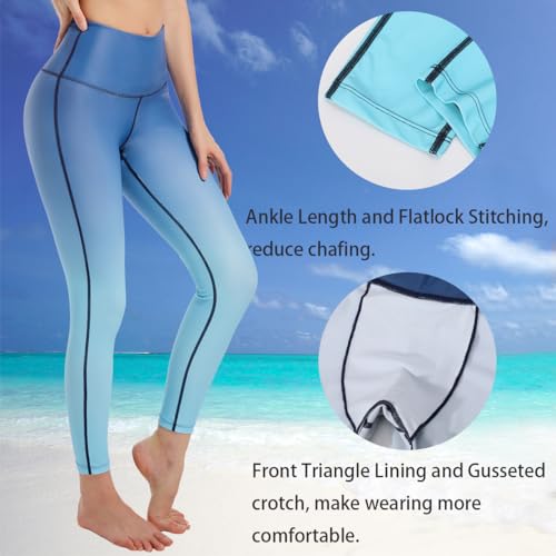 Image of Ubestyle UPF 50+ High Waist Women's Swim Pants Swim Leggings Swimming Tights Rash Guard Pants Sun Protective