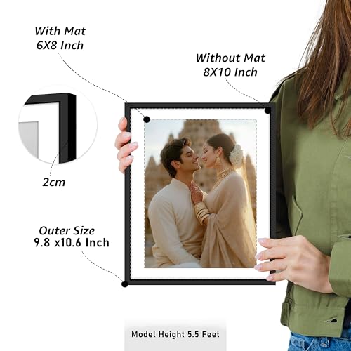 Image of Art Street Premium Photo Frame for living room, Classic Aesthetic Design Photo Frames for Photograph, Art Work, Kids Room Set of 9 (8x10 Inch, Black)