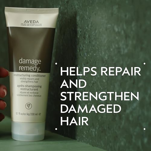 AVEDA Damage Remedy Restructuring Conditioner for Damaged Hair | Repairs and Strengthens Damaged Hair | Detangles and Softens | with Quinoa Protein | 96% Naturally Derived*, 6.7 Fl Oz - Image 2