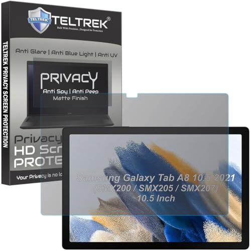 Image of Privacy Matte Anti Peep Screen Guard Compatible With Samsung Galaxy Tab A8 2021 (10.5 Inch Tablet SMX200 /SMX205 /SMX207) Anti Spy Screenguard Not a Tempered Glass Screen Protector