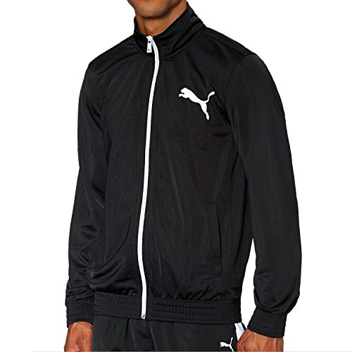 Puma Men's Contrast Jacket, Black, Large