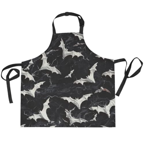 Tablier de Cuisine Chauves-Souris Foncé Idéal pour la Pâtisserie en Famille