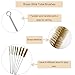Tuofchyi 8Pcs Brass Wire Tube Cleaning Brush Set 12inch Long Handle Bristle Tube Brush Metal Pipe Cleaner Bore Brush for Auto Parts, Tubes, Bottle, Glass (6, 8, 10, 12, 14, 16, 20, 25mm)