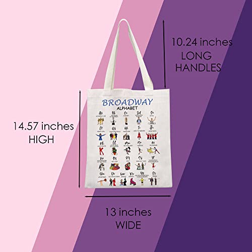 Mnigiu Broadway Musical Tote Bag Broadway Lover Gift Broadway Merchandise Musical Lover Gift (Shopping Bag) #TOP3