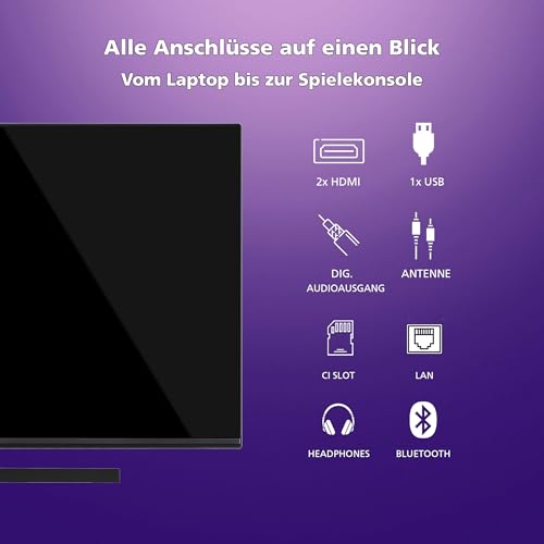 JVC QLED TV 32 Zoll Fernseher Full HD Android Smart TV (HDR, Triple-Tuner, Bluetooth) LT-32VQF545A – Bild 5