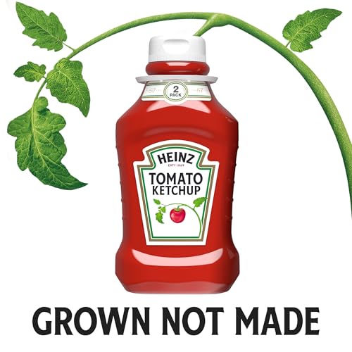 Image of Heinz Tomato Ketchup Squeeze Bottle, 2 Bottles, for Easy Sharing and Easy Serving, Gluten-Free, 50.5 oz
