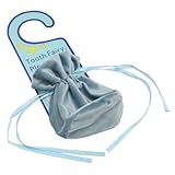Luqeeg Colgador de Puerta de Hada de los Dientes, Soporte de Dientes Acrílico Dulce con Patrones Lindos para Niños, Niños, Niñas, Bolsillo para Perdidos, Decoración de Pared (BLUE)