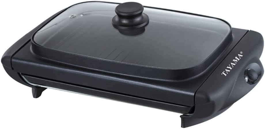 Tayama TG-821 Smokeless Non-Stick Indoor Electric Grill, medium, Black