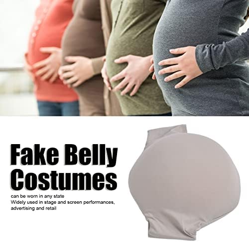 Zerodis Fake Pregnancy Belly, Lifelike Skin Color Artificial Fake Belly Memory Foam Lightweight Breathable Simulation Fake Belly for Women(S)