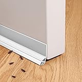 [ Excelente Calidad]: La tira de sellado inferior de la puerta está hecha de material de PVC de alta calidad. Diseño compuesto blando y duro, buena resiliencia, fuerte recuperación de flexión natural. El PVC blando es muy suave, no daña el suelo y no es fácil de romper durante su uso. Es fuerte y resistente al desgaste, tiene una larga vida útil y se puede utilizar durante mucho tiempo.