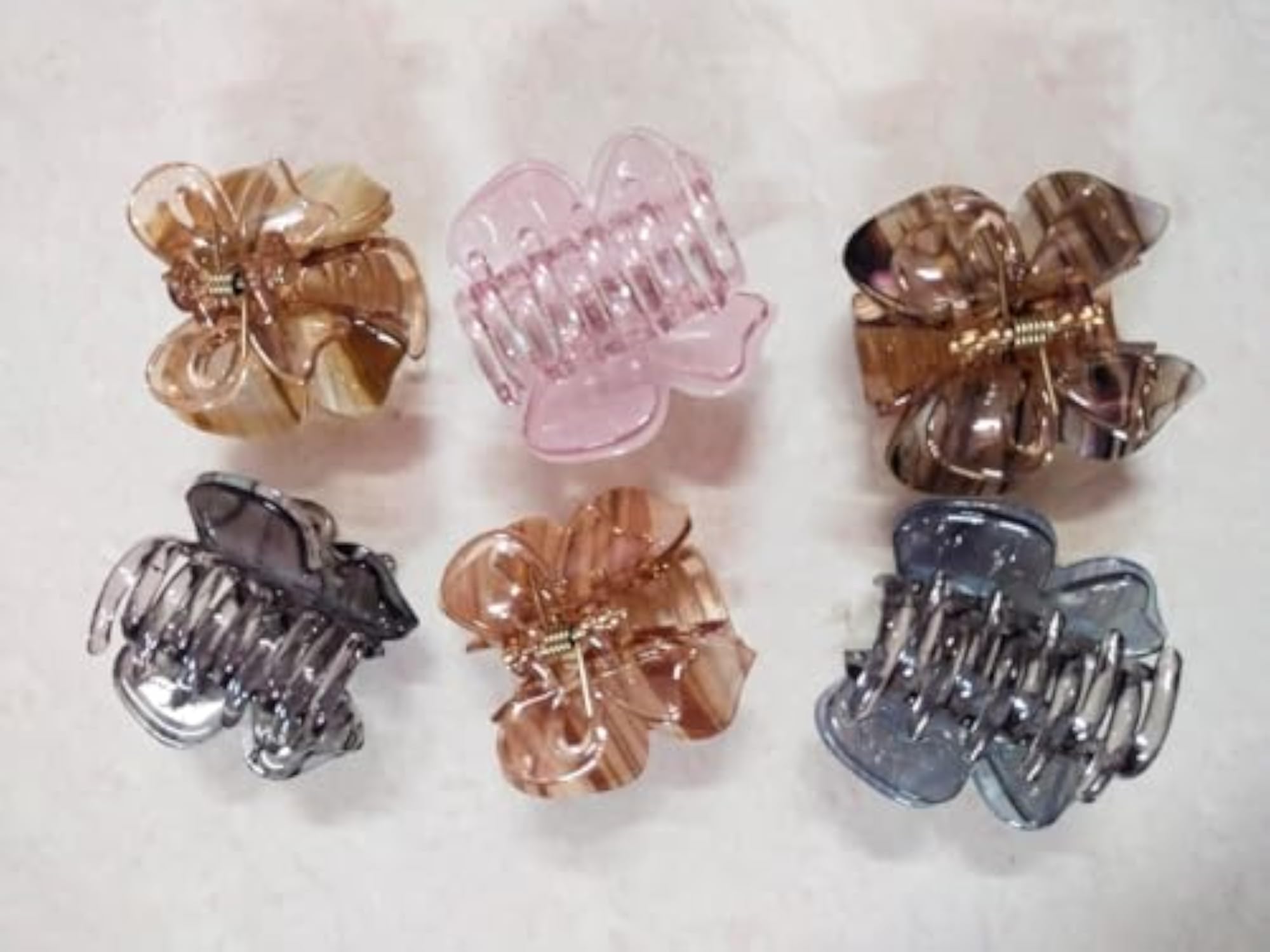 Pack of 2 Jumbo Bow Claw Clips, Random Colours