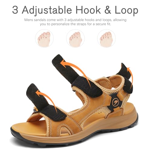 FLARUT Men's Sport Sandals Outdoor Hiking Sandal Open Toe Walking Sandals for Summer Beach Water Shoes3