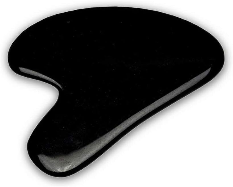 Techpro Gua Sha Facial Tool, Natural Stone Guasha Board for SPA Acupuncture Therapy Trigger Point Treatment, Gua Sha Scraping Massage Tool, Face Roller and Manual Massage Stone for Skin care