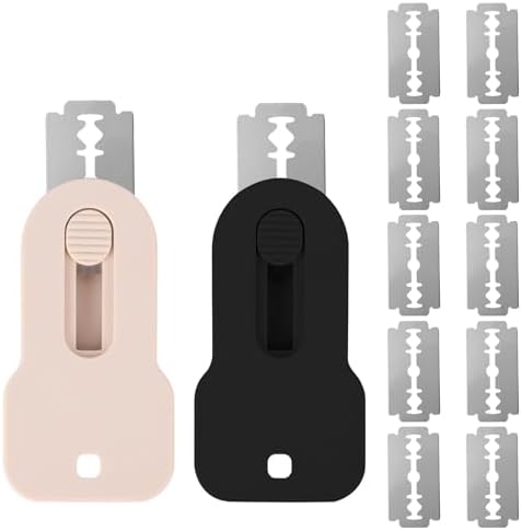 2pcs Bread Dough Scoring Tools, Magnetic Sourdough Lame Scoring Cutter Tool with 10 Razor Blades Extractable Stainless Steel Dough Scorer Knife for Bread Baking Making Supplies