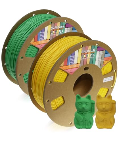 Image of OVERTURE High Speed PLA Filament 1.75mm, Neatly Wound 3D Printer Filament 1kg Spool (2.2lbs) Rapid PLA, Dimensional Accuracy + /- 0.02 mm, Fit Most FDM 3D Printers (Transparent Dark Green)