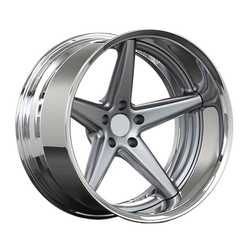 Custom 2-piece Forged Alloy Wheels 18 19 20 21 22 23 24 26 Inch 5 Star Chrome Deep Dish 5x114.3 Car Wheels Compatible for Honda Civic Sport(18inch)