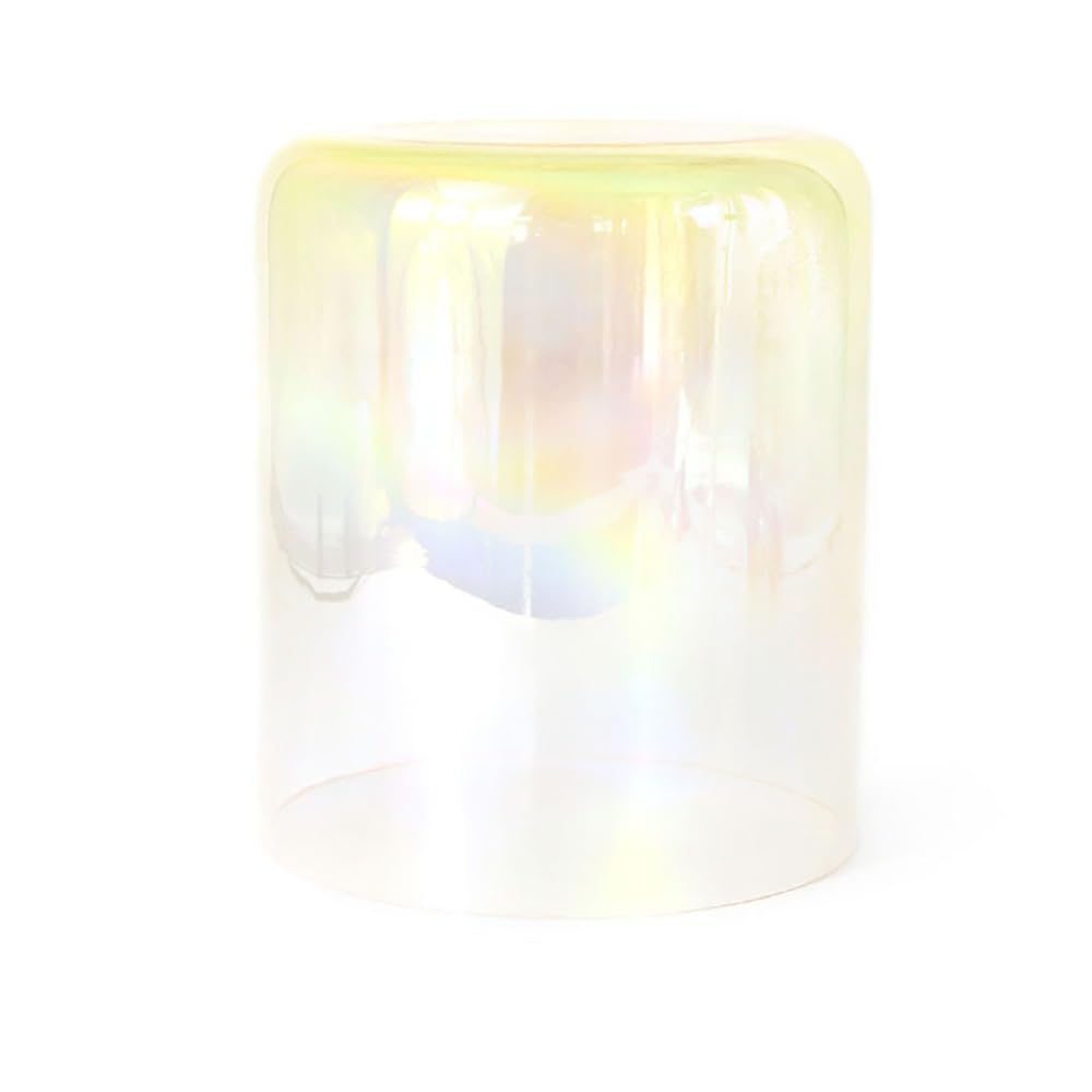 8 Zoll klare gelbe Alchemie Kristallschale Heilkristall Klangschale für Chakra mit Acryl Schlagzeug und Dichtring Geschenk für Yoga Meditation (D Note)