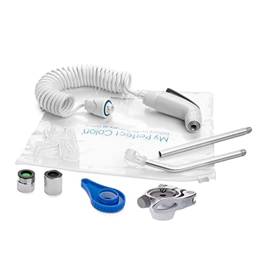 Enema kit My Perfect Colon FAST TRAVEL, Lavativa Colon Casera, se Conecta al Grifo, Lavado Intestinal No Invasivo, Ideal en caso de Estreñimiento, Adaptador incluido para Viaje, Producto italiano