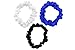 Celestial Silk Mulberry Silk Scrunchies for Hair (Small, Blue, White, Black)
