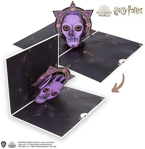 Cardology - Harry Potter Dark Arts Pop Up Card | Harry Potter Halloween Card, Birthday Card For Harry Potter fan | Officially Licensed