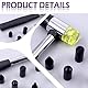 Swpeet 11Pcs Paintless Dent Repair Tool Kits, eine Delle Gummihammer, EIN Metall Tap Down Stift mit 9 verschiedenen geformten Köpfen Tipps, Delle Entfernung Tap Down Tools für Autos Delle Reparatur