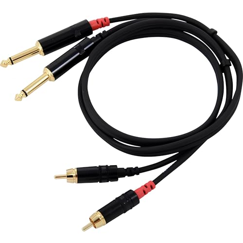 Câble audio double jack mono RCA 90cm Cordial cordon table de mixage