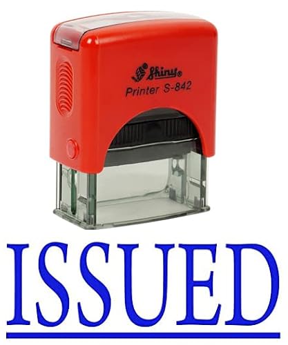 Issued Self Inking Rubber Stamp Office Stationary Custom Shiny Stamp