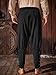 Runcati Mens Medieval Ankle Banded Pants Renaissance Viking Pirate Navigator Costume Pants Lace Up Cotton Halloween Trousers