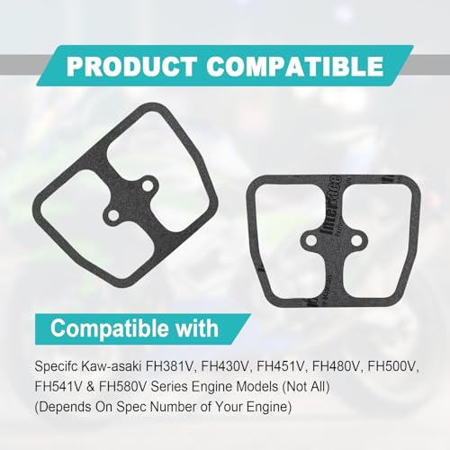 Image of 2 Pcs Rocker Valve Cover Gaskets, Thick Gaskets, Compatible with Engine Models: Fh381V Fh430V Fh451V Fh480V Fh500V Fh541V Fh580V, Replace OE#11060-7001