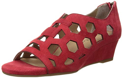 Bettye Muller Women's Sean Wedge Sandal, red, 6 Medium US