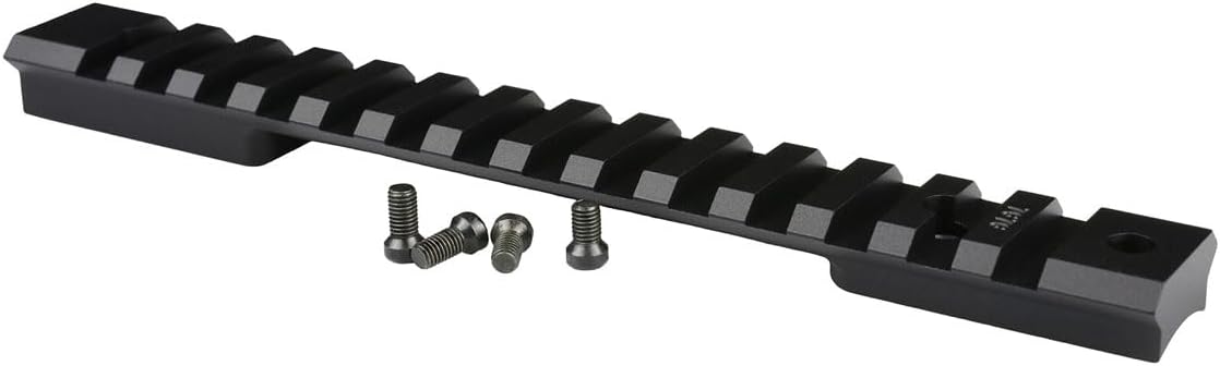 Warne 7653M Weatherby Mark V Standard 6 Lug Mountain Tech Tactical Rail, Black