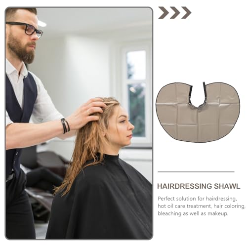 Capa impermeable para corte de cabello LIFKOME gris miniatura 3