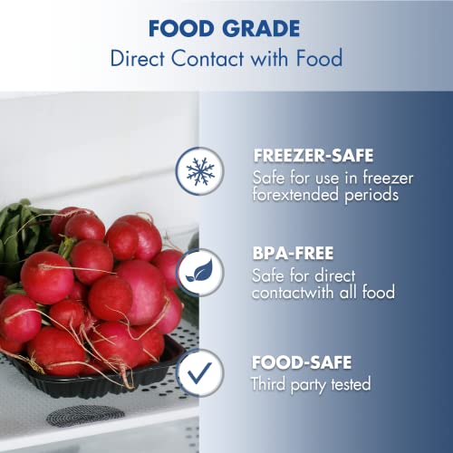 Cooyes Refrigerator Liners – Premium Refrigerator Shelf Liners – 8Pcs Fridge Liners Washable – Easy To Use And Adjustable Shelf Liners For Refrigerators – Anti-Slip Texture – Novel Design #TOP1