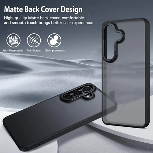 Image of DIZORO Polycarbonate Matte Case Compatible with Samsung S26 Plus 5G Translucent Frosted Hard Back Phone Case Anti-Fingerprint Anti-Slip Shockproof Protective Back Case Cover for Samsung S26 Plus 5G