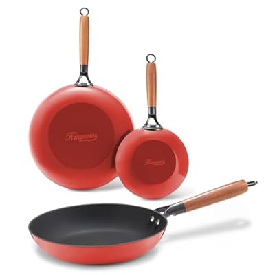 KITESSENSU Enameled Cast Iron Skillets - Non St...
