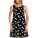 robe noire a pois blancs la redoute 4. Design élégant et pratique : le design longueur genou, associé à un joli col rond et un style classique sans manches, rend cette robe à la fois élégante et pratique. Deux poches latérales offrent un rangement pratique pour les petits objets.