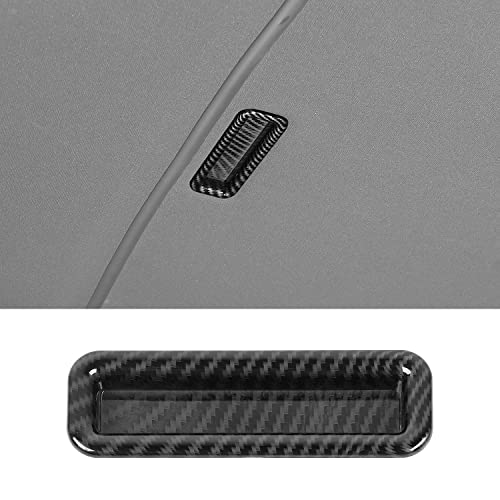 Jimen Compatible with 2010-2015 Chevrolet Camaro Car Sun Roof Handle Cover Trim (Carbon Fiber)