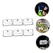 CORHAD 6pcs Acrylic Fish Food Feeders with Cups for Tank Feeding and Convenient Design for Freshwater Environments